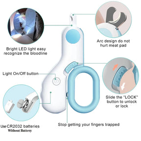 LED PET NAIL CLIPPER